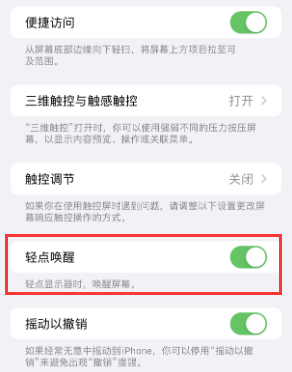 丹徒苹果授权维修站分享iPhone轻点无法唤醒怎么办 