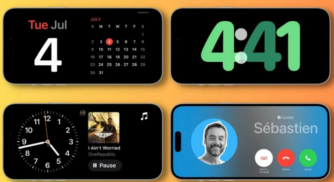 丹徒苹果手机维修分享iOS17横屏充电待机显示有什么好处 