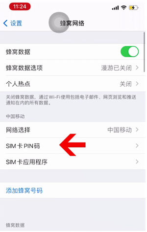 丹徒苹果14维修网分享如何给iPhone14的SIM卡设置密码 