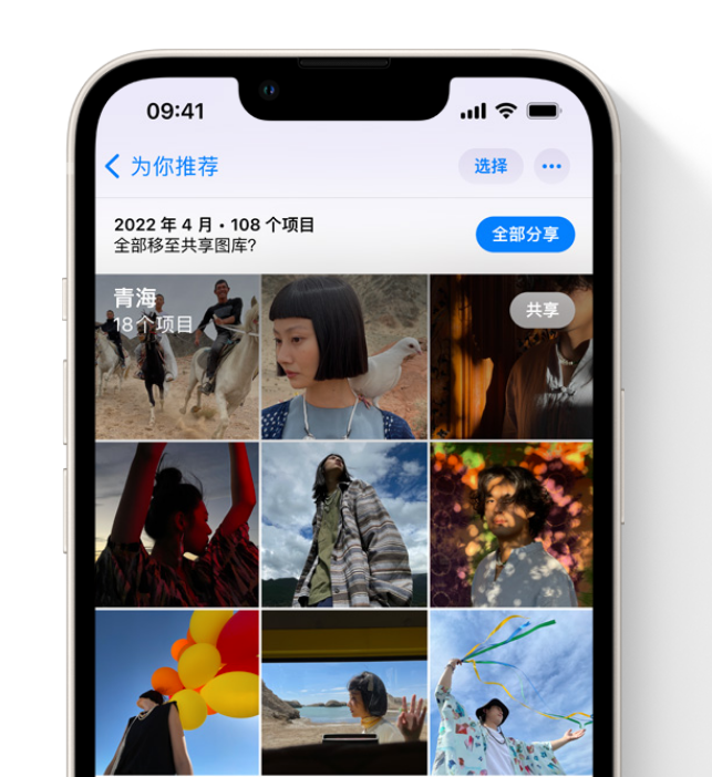 丹徒苹果维修网点分享在 iPhone 上使用共享图库 