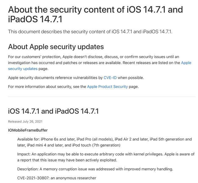 丹徒苹果手机维修分享iOS 14.7.1 正式版更新内容及升级方法 